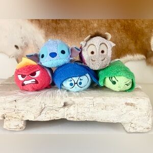 DISNEY TSUM TSUM | 5 Plush - Inside Out, Lilo & Stitch, Frozen